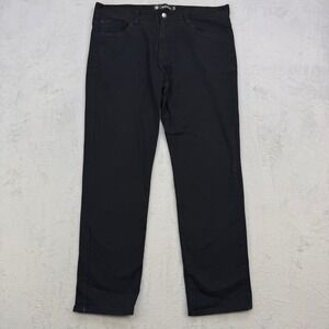 Akademiks Jeans Mens Black Straight‎ Leg Pants 38x32 Casual Everyday Wear